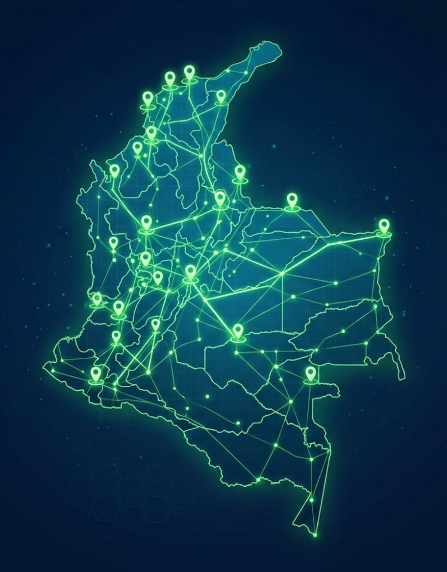 Mapa de cobertura nacional